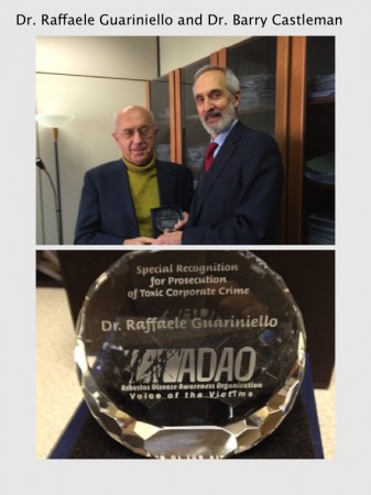 2 Dr. Barry Castleman and Dr. Raffaele Guariniello