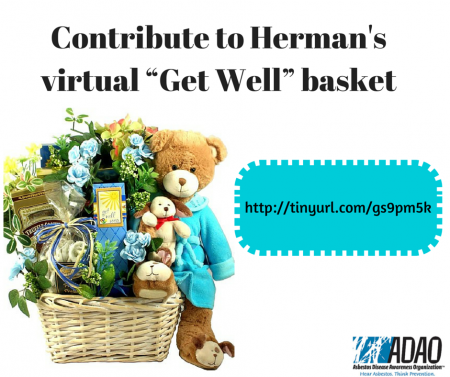Contribute to Herman's virtual “Get Well” basket CANVA