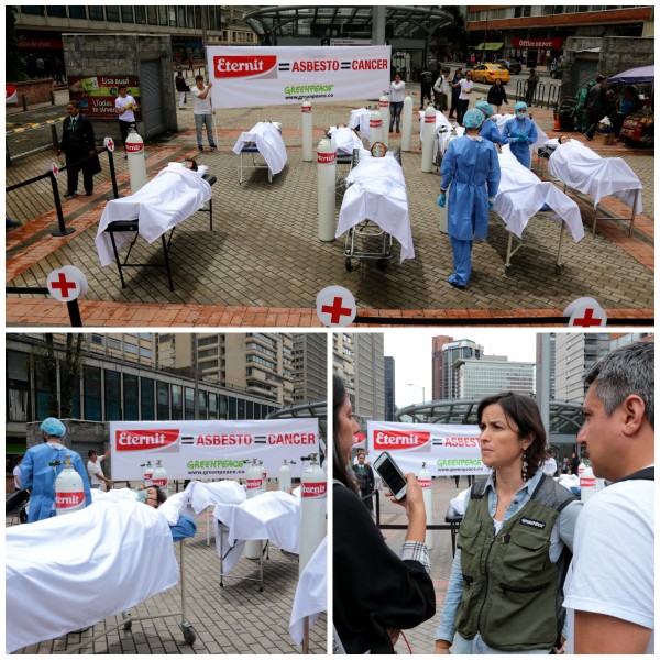 Colombian AntiAsbestos Activists Partner with Greenpeace